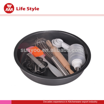 10 pcs beautiful shaped flowers bakeware set with cake pot/eggbeater/wood flour stick