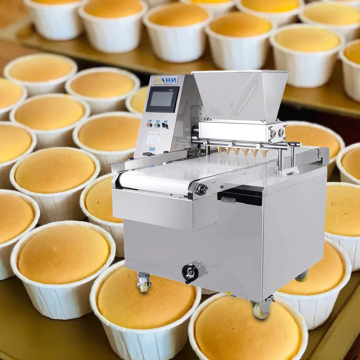 Nieuw ontwerp: cupcake make -machine, cakeproductielijn, room chocolade -injectie vul cake machine