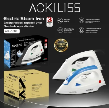 ACKILISS Electric Hotel Steam Iron Professional Pressing Tool
