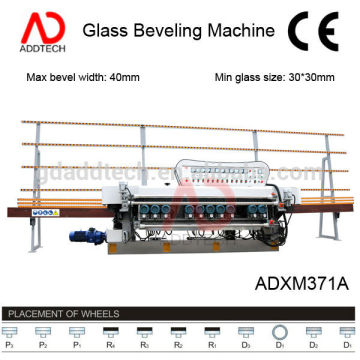 small glass beveling machine,plc control glass edge polishing machine