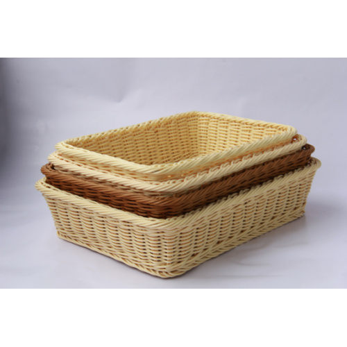 Handweaved washable polypropylene supermarket display basket