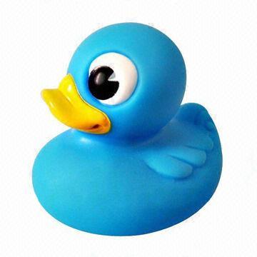 Soft PVC Squeaky Duck Toy with Squeaky and Floating/Color Changing Function