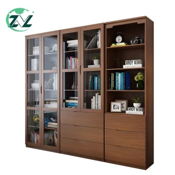 Multifunctional Storage Study Room Bookcase Wood Stand Shelf