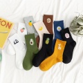 Calcetines a media pierna con diseño divertido con patas de panda y gato