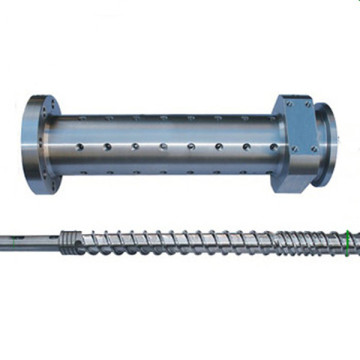 Cylindre à vis en caoutchouc chromé par injection ou extrusion