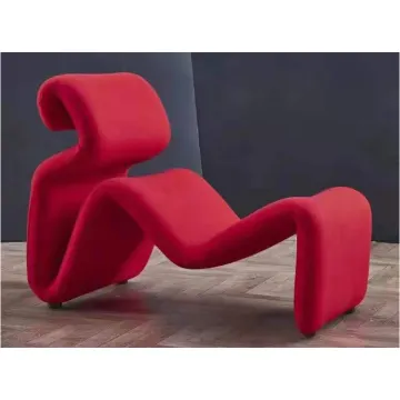 Replica Designer Lounge Leather Chair For Villa