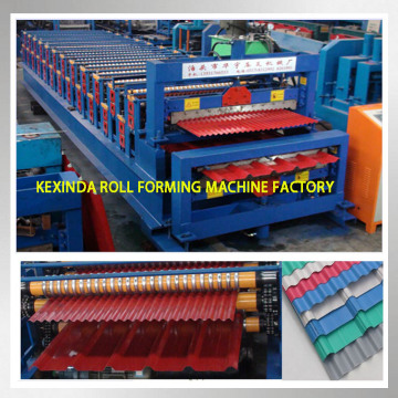 1008 corrugated and 1000 profile double layer sheet forming machine