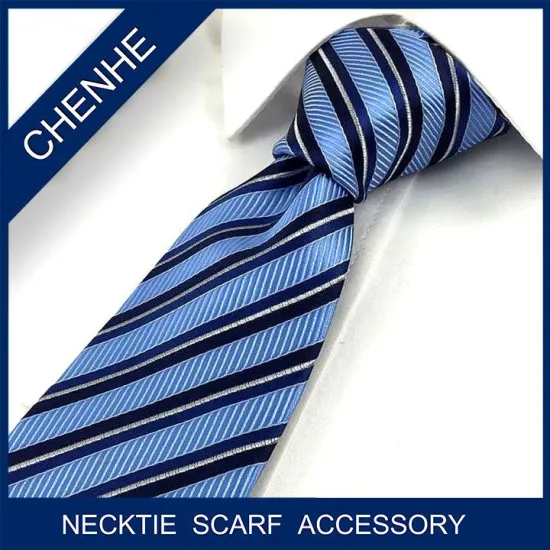 low moq custom made stripe neckties for company staff