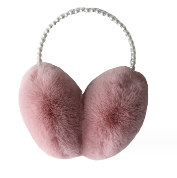 Pearl Plush Earmuffs for Parent-Child: Imitation Otter Design