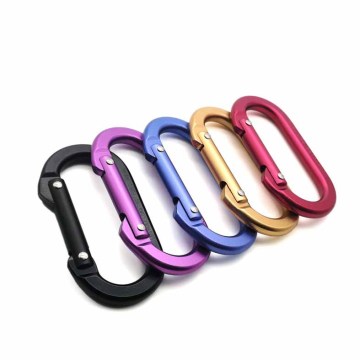 2022 Trending Customizable High-End Laser Engraved D-Shaped Snap Tactical Aluminum Carabiners