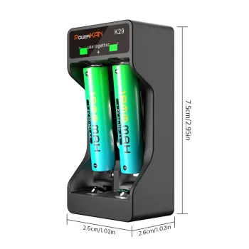 Smart Charging Battery Charger for Ni-MH and Li-Ion Rechargeable Batteries
