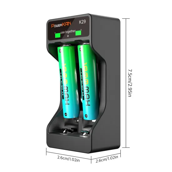 Smart Charging Battery Charger for Ni-MH and Li-Ion Rechargeable Batteries
