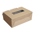 3 Layers Eco-Friendly Handle Brown Corrugated Box Packaging