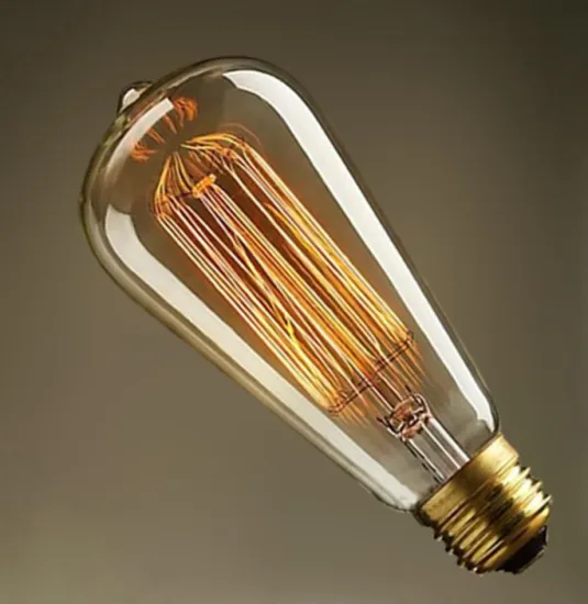 ST64 110V 220V E26 E27 Vintage Tungsten Bulbs for Decoration