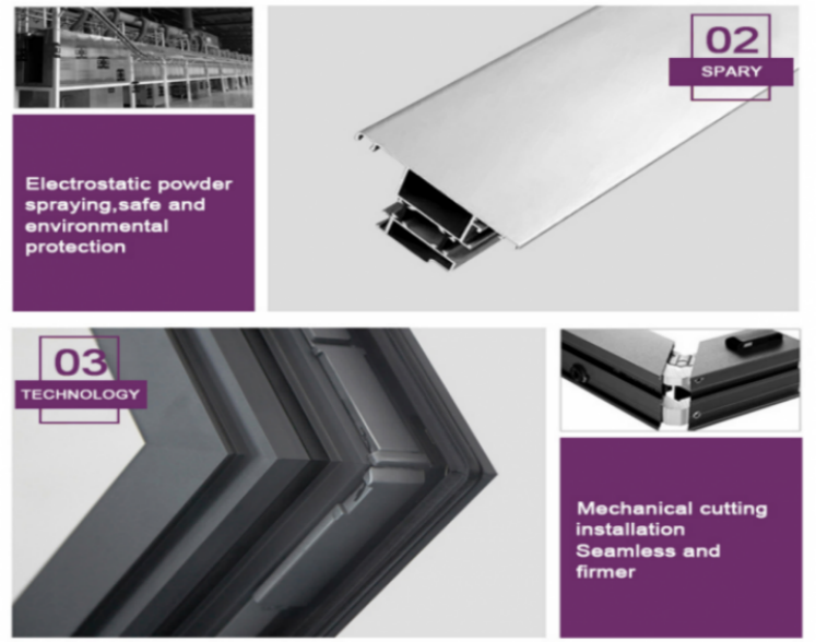 aluminum glass swing door(5)
