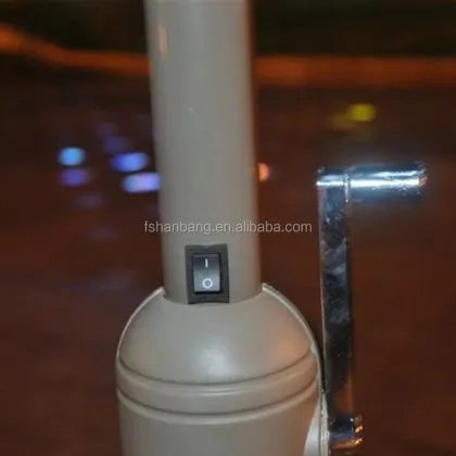 Solar-Powered LED Umbrella with Wind Resistance for Patios and Outdoors