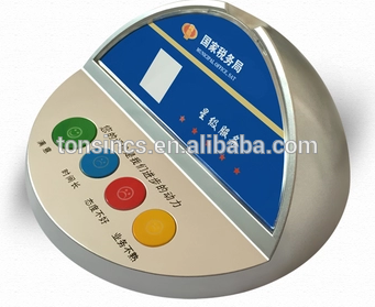 Colourful 4 push button USB happy or unhappy face customer feedback device