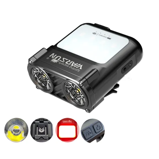 WARSUN MD8 LED Headlamp: 1000-lumen, IPX5 Waterproof, Rechargeable with Wave Sensing Infinite Dimming