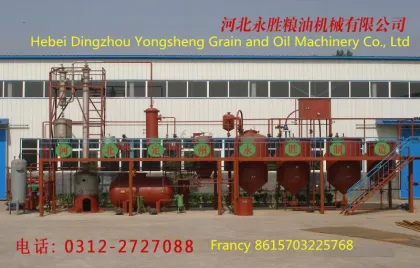 cooking Oil refinery filling