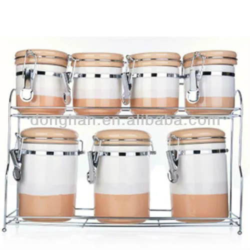porcelain spice jar set custom kitchenware set