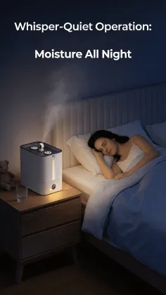 Smart 8h Timer Lid-Free Humidifier 9.5L <36dB Quiet Operation
