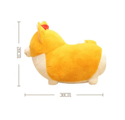 38x28cm Corgi Smile Face Stuffed Animal Toy: A Cute Custom Plush Gift