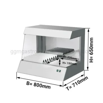French Fries Chip Warmer Display Commercial Chip Food Warmer