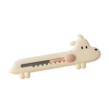 Kawaii Cartoon Dog Design Portable Mini Utility Knife - 5 kolorów