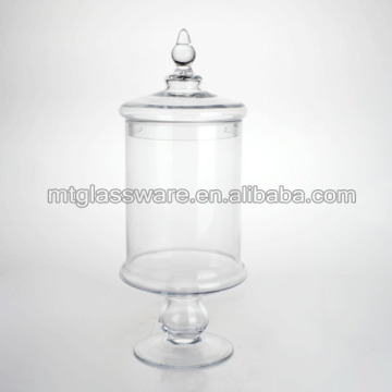 Mintao Custom high quality glass storage jar with cork top