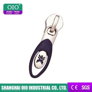 zipper sliders zinc alloy metal zipper slider with fashion pull logo zipper slider for garments & handbags
