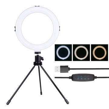 Anillo de luz LED móvil de 8 pulgadas