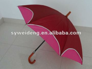 high quality two layer fabric Straight umbrella