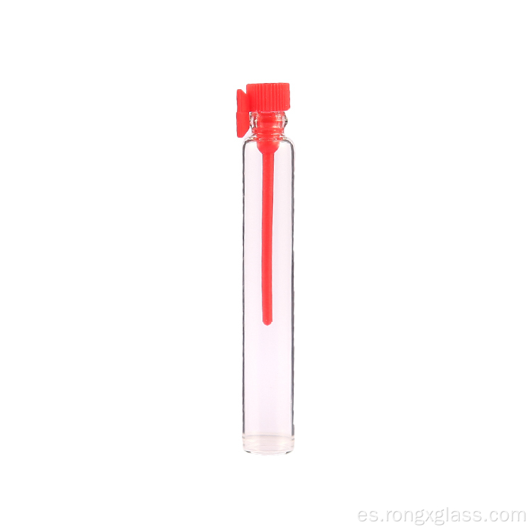 Botella de perfume de vidrio con tapón