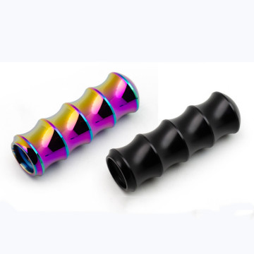 Unreal color aluminum alloy knurled shift knob