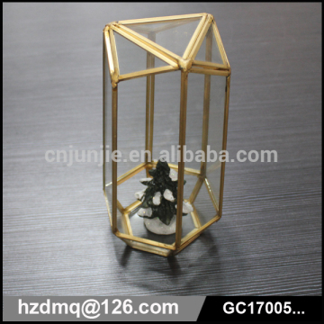 glass storage box glass box geometric shapes for decoration