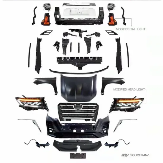 XLstyling Body Kit for Toyota Land Cruiser Prado 2011-2017 Upgrade to 2022 X-man Police-man Style Surround Bumper