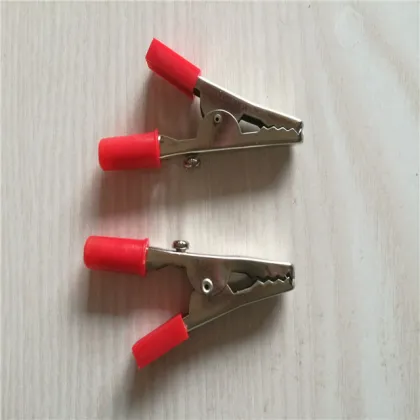  Battery Clips Alligator Clamps Crocodile Clip Connectors 