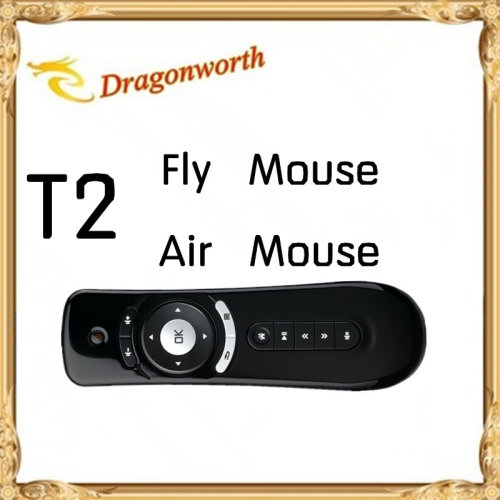 2.4G T2 Air Mouse 3D Motion Stick Remote PC Mouse Mice for TV Box Smart (MOUSE-112)