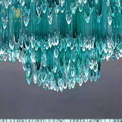 Royal blue creative chandelier Brand new crystal custom hotel villa chandelier