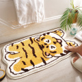 Tappetino da bagno su pattern personalizzato di tigre