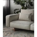 Mid-Century Modern Sofa in Neutral Grey Fabric