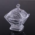 Crystal  Glass Candy Jar/Sugar Pot with Lid