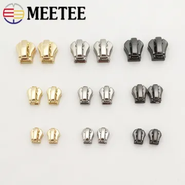 10Pcs 3# 5# 8# Auto Lock Zipper Head for Metal Zippers Shoes Garment Anti-slip Zipper Sliders DIY Zip Repair Kit Accessories