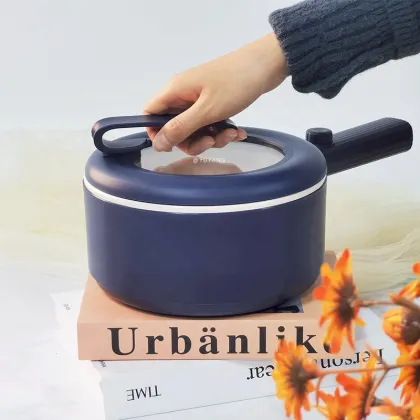 700W Electric Skillet for Ramen and Hot Pot