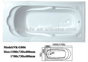 Ceramic Hydromassage Bathtub VK-G806