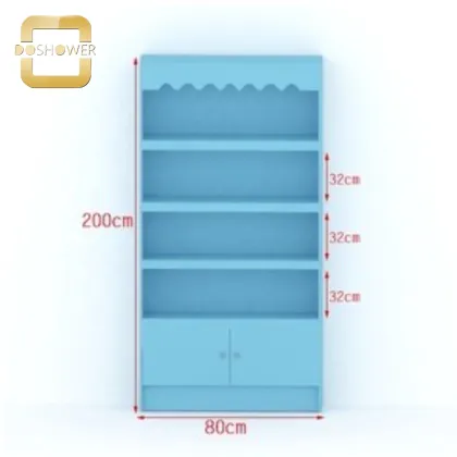 Blue Kids' Cabinets Storage Rack for Clothes and Toys