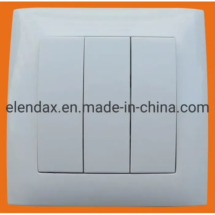 مفتاح الجدار الكهربائي المزدوج مع ضوء LED (F9102)