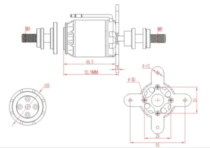 Emax Official GT2826 1090KV Brushless Motor Outrunner