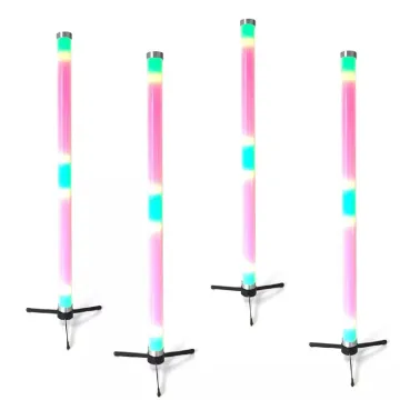 IP65 Outdoor Battery-Powered RGBW LED Tube Light with Wireless DMX Control