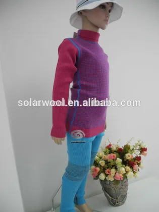 Children's Wool Underwear Top Base Layer